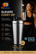 Pro Fitness Shaker Bottle 710ml | Stainless Steel | Cold Retention 4H | BPA-Free & Leak-Proof